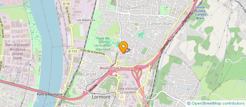 localisation de l'entreprise SOLAL à CARBON-BLANC