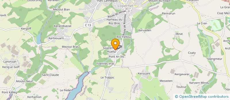 localisation de l'entreprise SOLALE  LOPERHET