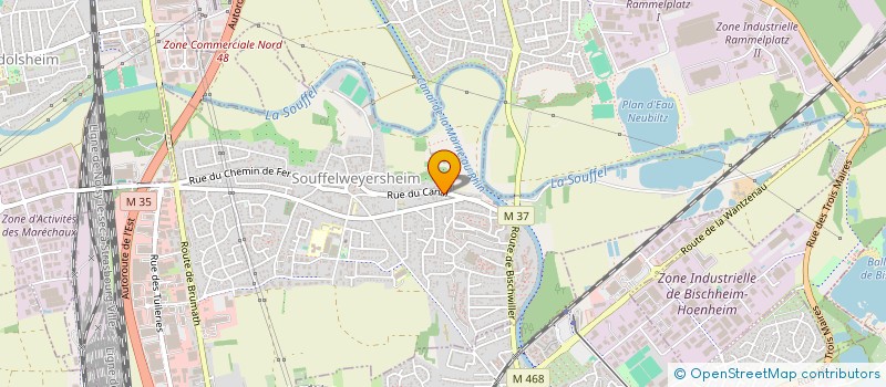 localisation de l'entreprise SOLALI  SOUFFELWEYERSHEIM