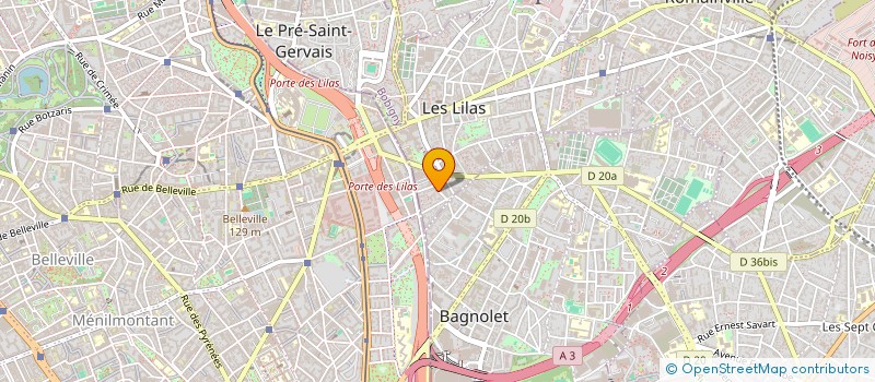 localisation de l'entreprise SOLAM à LES LILAS