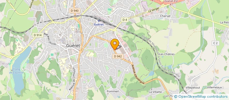 localisation de l'entreprise SOLAM ORTHOPEDIE EN MARCHE SARL à GUERET