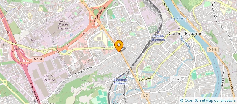 localisation de l'entreprise SOLAMI TRANSPORTS  CORBEIL-ESSONNES