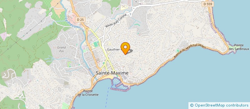 localisation de l'entreprise SOLANA à SAINTE-MAXIME