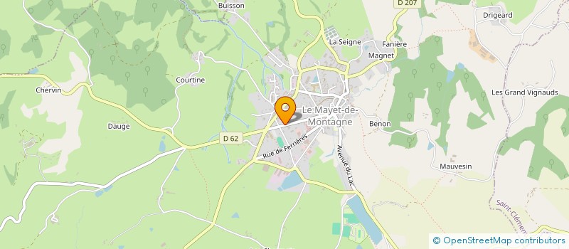 localisation de l'entreprise SOLANDRE  LE MAYET-DE-MONTAGNE