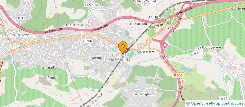 localisation de l'entreprise SOLANGE  LE CANNET-DES-MAURES