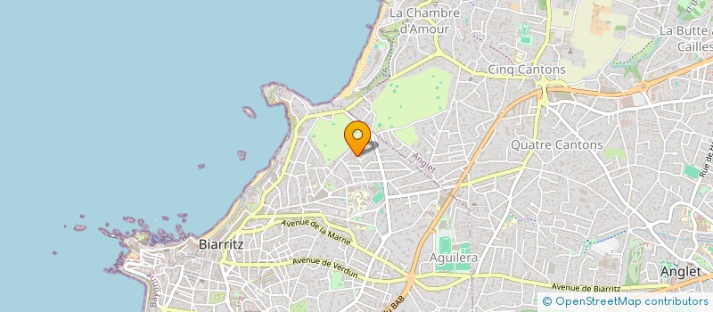 localisation de l'entreprise SOLANGE à BIARRITZ