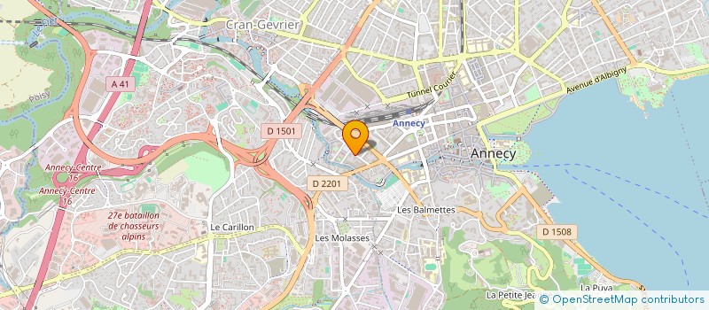 localisation de l'entreprise SOLANGE à ANNECY