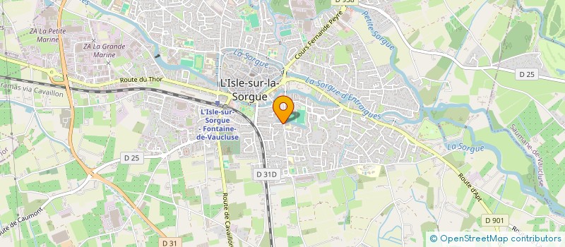 localisation de l'entreprise SOLANGE BALLESTER  L'ISLE-SUR-LA-SORGUE