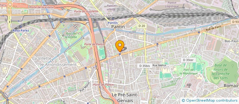 localisation de l'entreprise SOLANGE DELEPOULLE  PANTIN