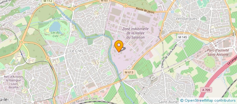 localisation de l'entreprise SOLANREF-SOCIETE LANGUEDOCIENNE DE REFRIGERATION à VENDARGUES