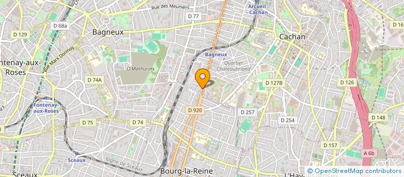 localisation de l'entreprise SOLANUM à BAGNEUX
