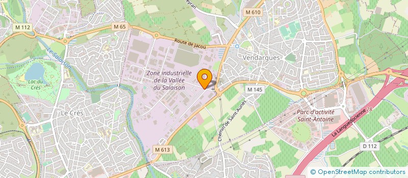 localisation de l'entreprise SOLAR à VENDARGUES