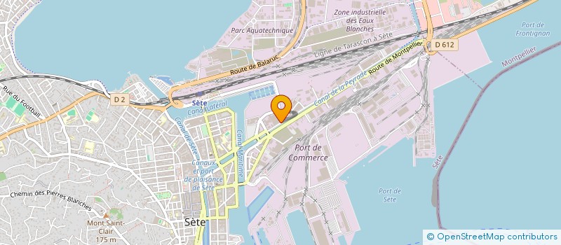 localisation de l'entreprise SOLAR à SETE