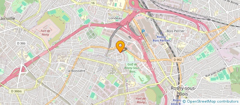 localisation de l'entreprise SOLAR ATTITUDE à ROSNY-SOUS-BOIS