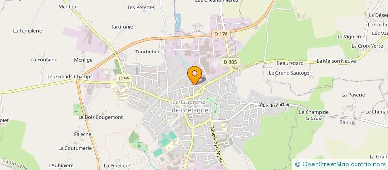 localisation de l'entreprise SOLAR BREIZH ENERGIE  LA GUERCHE-DE-BRETAGNE