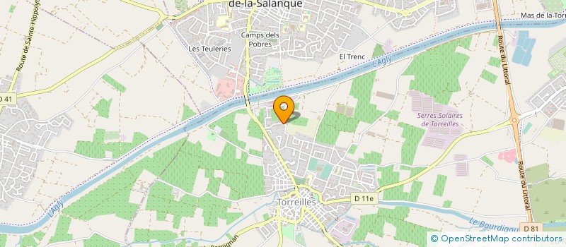 localisation de l'entreprise SOLAR FRANCE SARL  TORREILLES