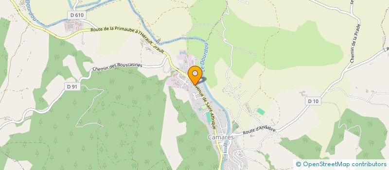 localisation de l'entreprise SOLAR PHOTOVOLTAIQUE  CAMARES