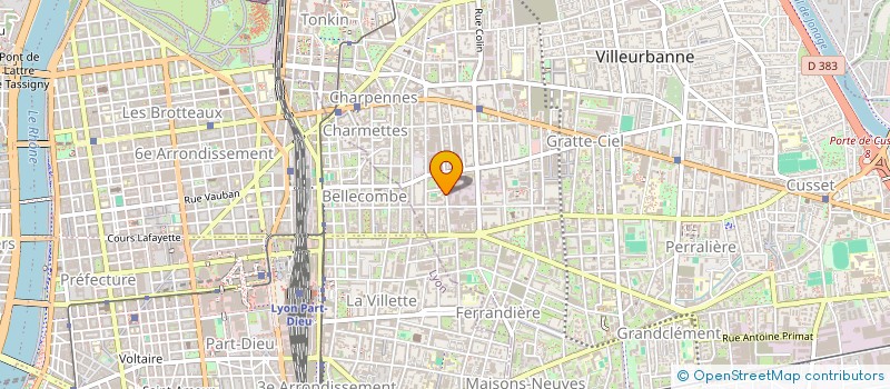 localisation de l'entreprise SOLARA  VILLEURBANNE