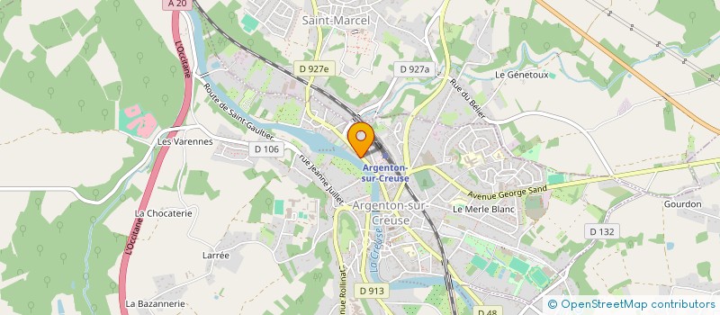 localisation de l'entreprise SOLARA à ARGENTON-SUR-CREUSE