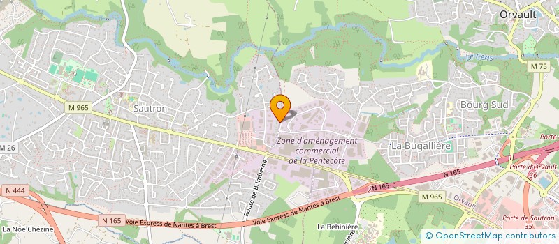 localisation de l'entreprise SOLARA INGENIERIE à ORVAULT