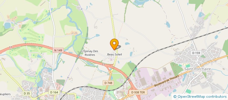 localisation de l'entreprise SOLARAVOLT  BRESSUIRE