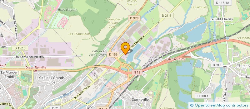 localisation de l'entreprise SOLARBIOTECH SARL à DREUX