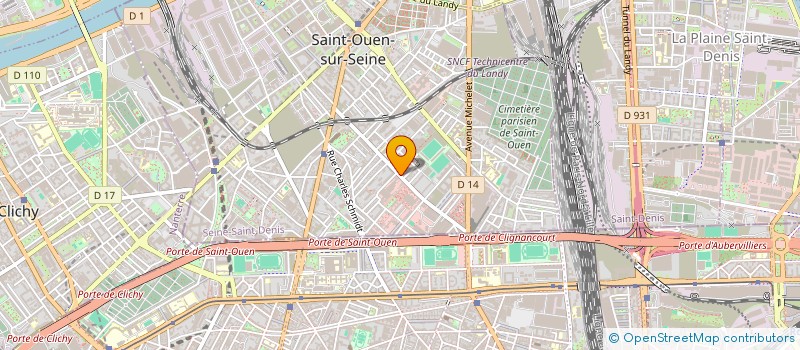 localisation de l'entreprise SOLAREGO à SAINT-OUEN-SUR-SEINE