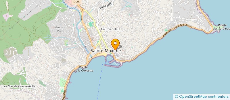 localisation de l'entreprise SOLAREM à SAINTE-MAXIME