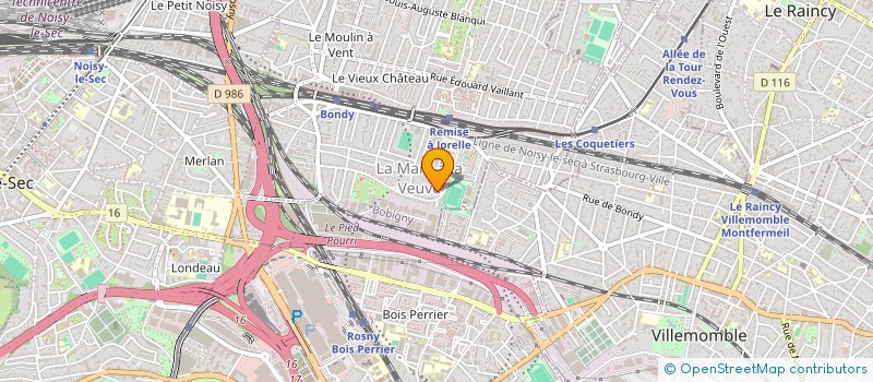 localisation de l'entreprise SOLAREN 75  BONDY