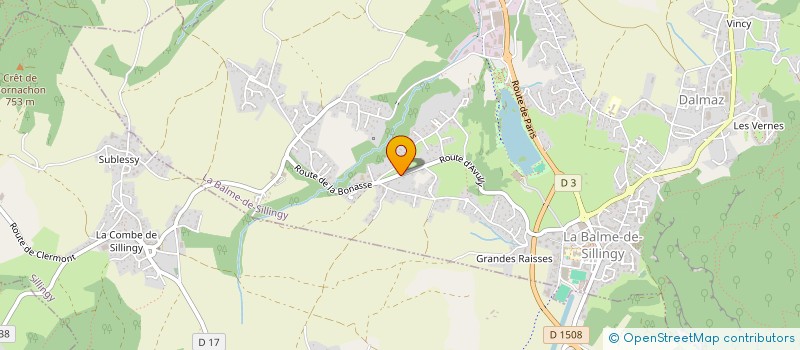 localisation de l'entreprise SOLARET 104  LA BALME-DE-SILLINGY