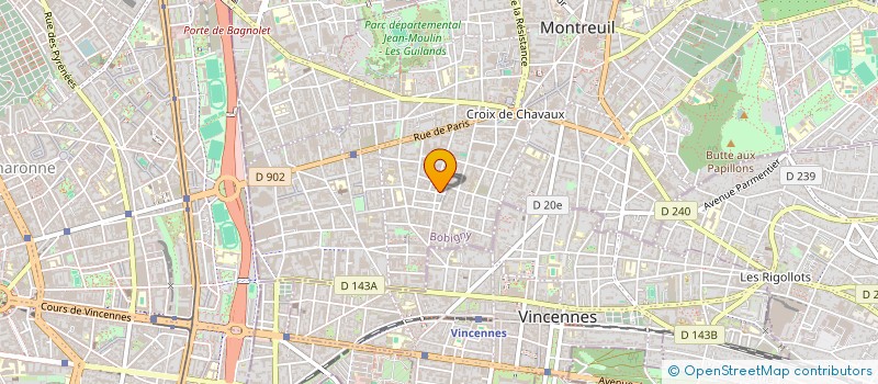 localisation de l'entreprise SOLARIS 2001 à MONTREUIL