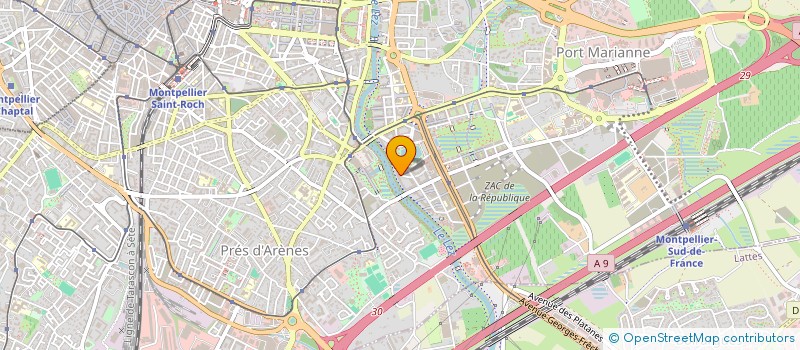 localisation de l'entreprise SOLARIS à MONTPELLIER