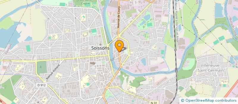 localisation de l'entreprise SOLARIS à SOISSONS