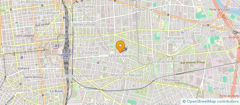 localisation de l'entreprise SOLARIS  VILLEURBANNE