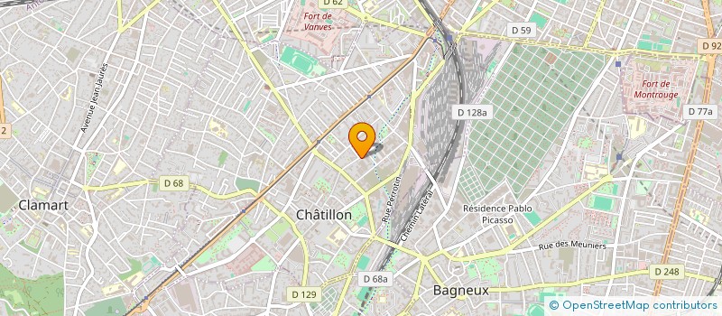 localisation de l'entreprise SOLARIS  CHATILLON