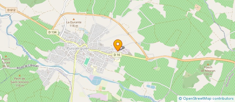 localisation de l'entreprise SOLARIS  PUISSERGUIER