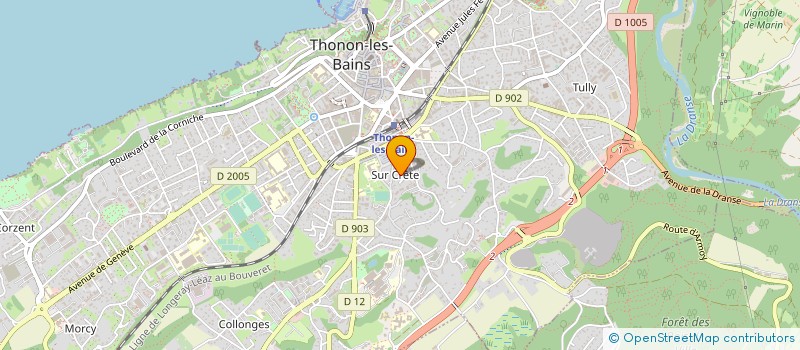 localisation de l'entreprise SOLARIS à THONON-LES-BAINS