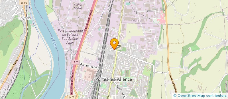 localisation de l'entreprise SOLARIS DEVELOPPEMENT à PORTES-LES-VALENCE