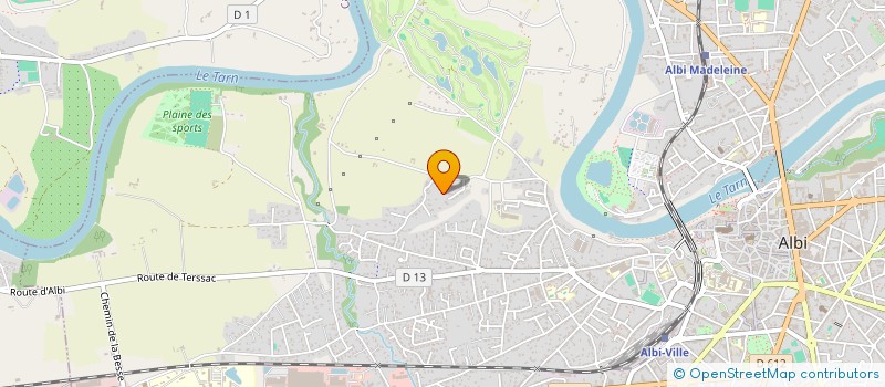 localisation de l'entreprise SOLARIS FORMATION à ALBI