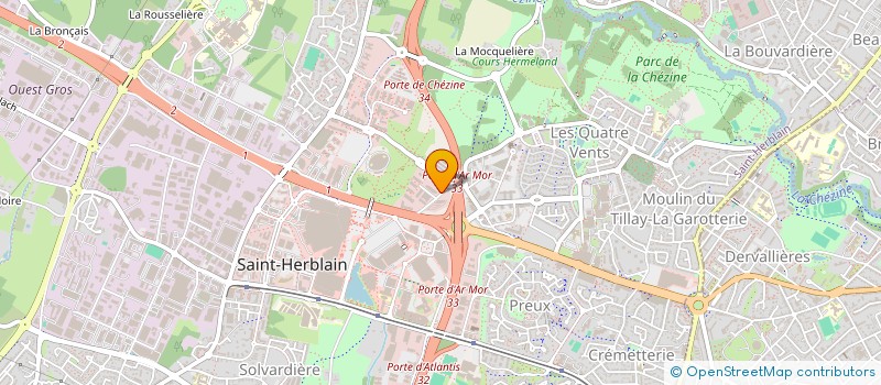 localisation de l'entreprise SOLARIS GESTION  SAINT-HERBLAIN