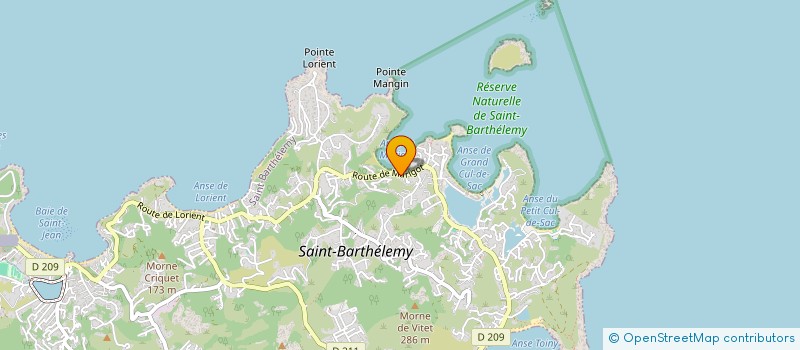 localisation de l'entreprise SOLARIS MULTI SERVICES à SAINT-BARTHELEMY