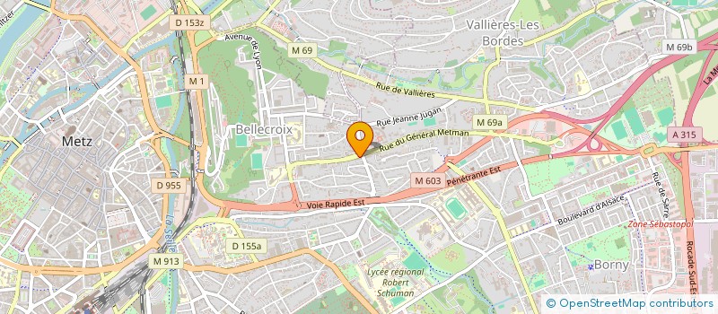 localisation de l'entreprise SOLARIST à METZ