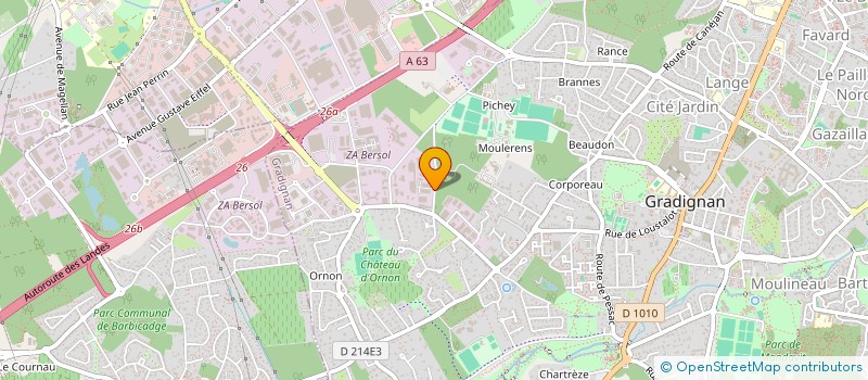 localisation de l'entreprise SOLARIUM  GRADIGNAN