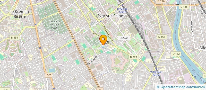 localisation de l'entreprise SOLARIUM  IVRY-SUR-SEINE