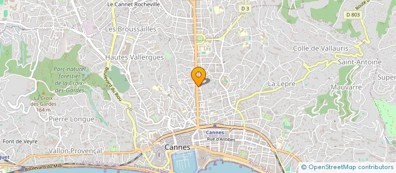 localisation de l'entreprise SOLARON à CANNES