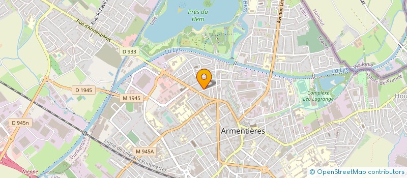 localisation de l'entreprise SOLARONICS CHAUFFAGE à ARMENTIERES