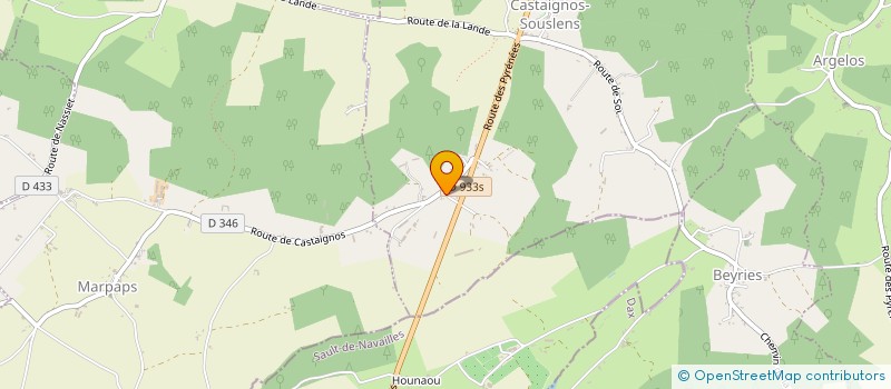 localisation de l'entreprise SOLARPEY  CASTAIGNOS-SOUSLENS