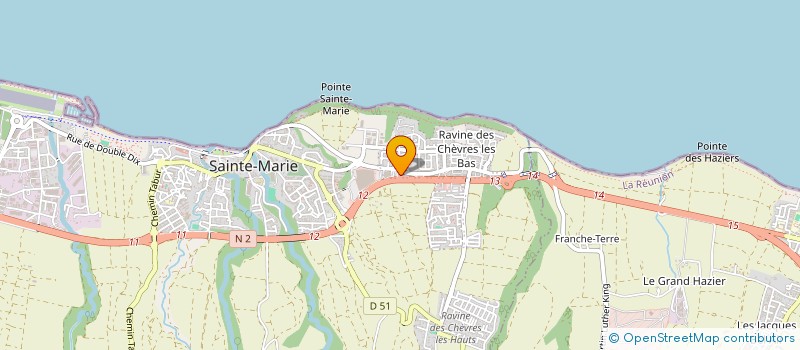localisation de l'entreprise SOLARPROD ENVIRONNEMENT LA REUNION NORD EST à SAINTE-MARIE