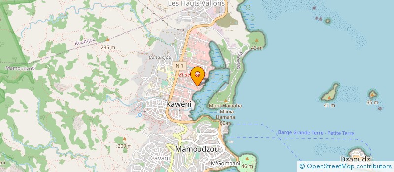 localisation de l'entreprise SOLARPROD ENVIRONNEMENT MAYOTTE à MAMOUDZOU