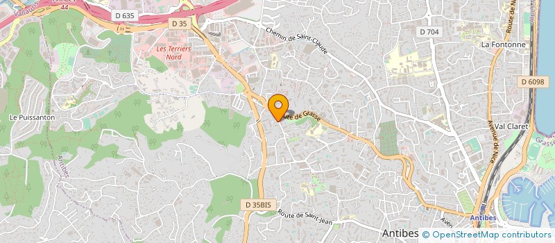 localisation de l'entreprise SOLARSUD à ANTIBES